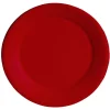 Lot de 10 assiettes en carton rouge Ø18 cm