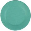 Lot de 10 assiettes en carton vert émeraude Ø18 cm