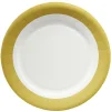 Lot de 10 assiettes en carton Ø23 cm doré