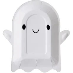 Lot de 10 assiettes en carton design fantôme