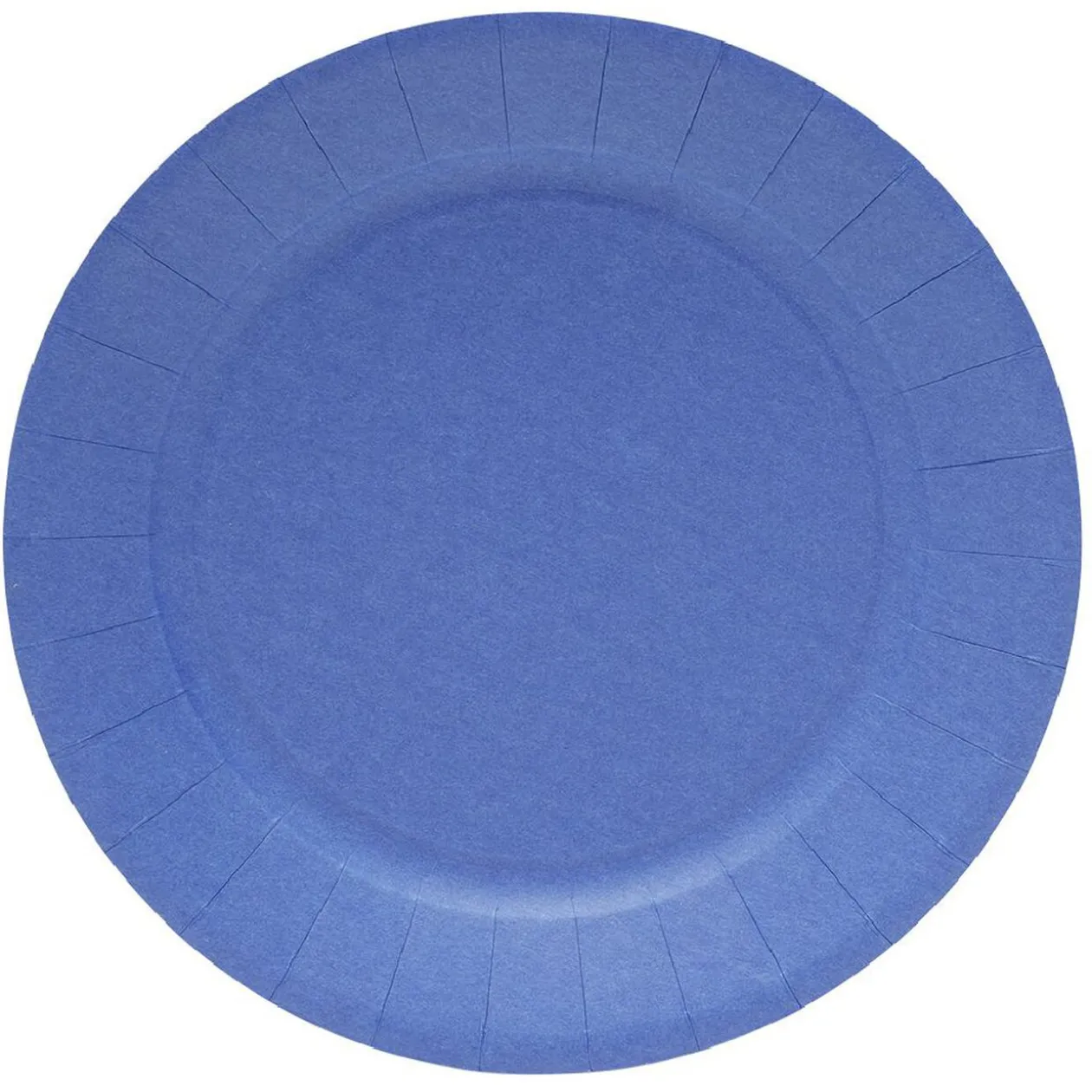 Lot de 10 assiettes en carton Ø23cm bleu nuit