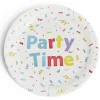 Lot de 8 assiettes Party Time carton Ø23cm