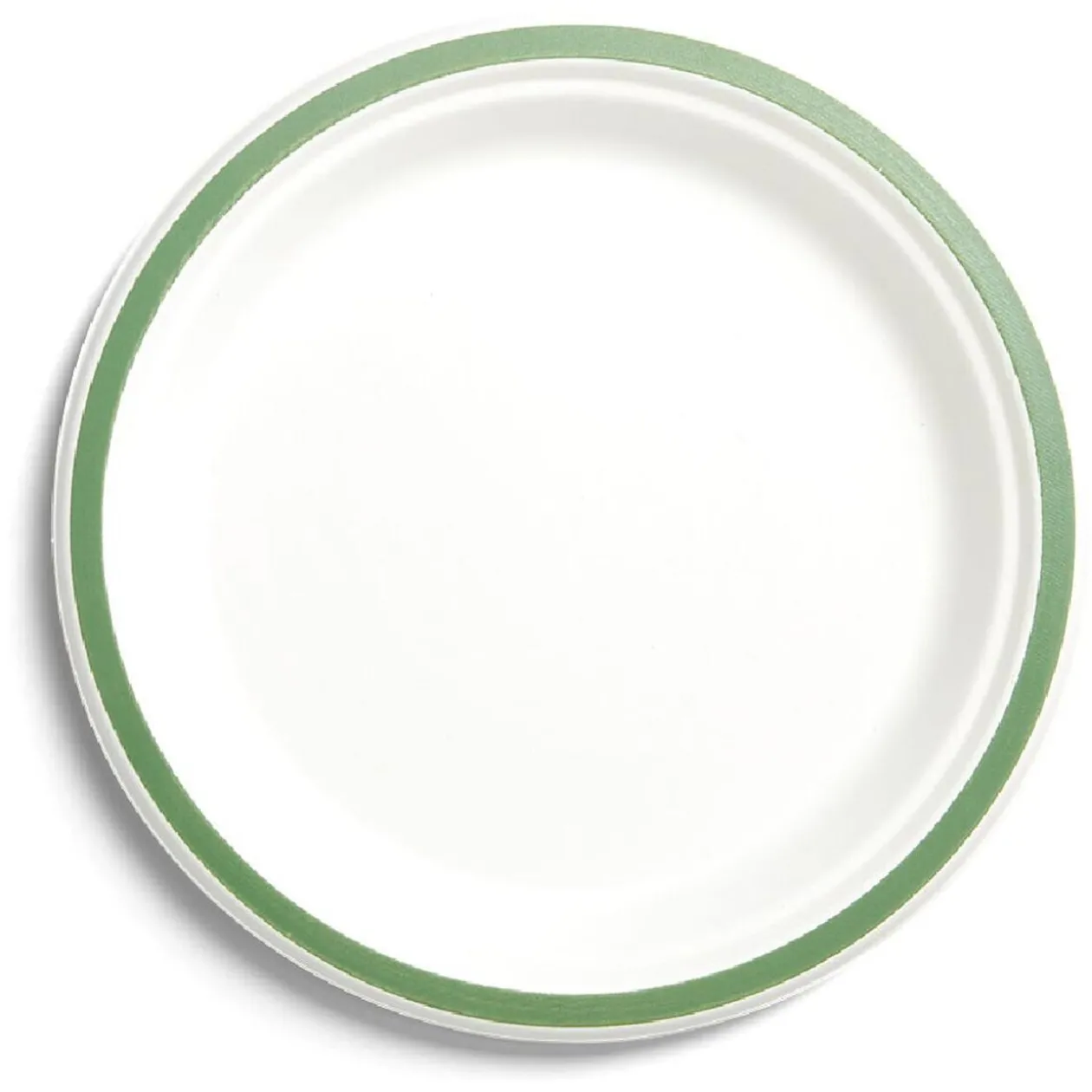 Lot de 20 assiettes plates fibre canne à sucre Ø22,5cm