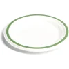 Lot de 20 assiettes plates fibre canne à sucre Ø18cm