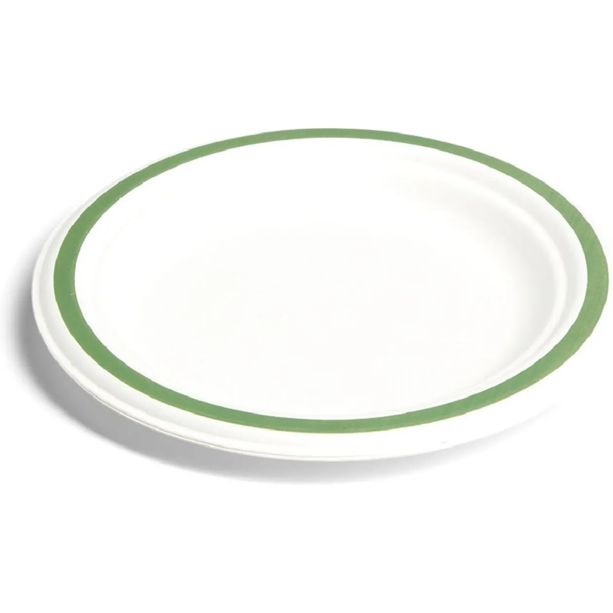 Lot de 20 assiettes plates fibre canne à sucre Ø18cm