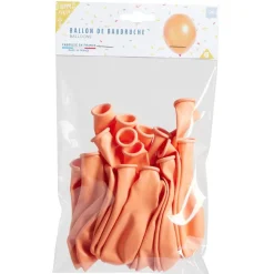 Lot de 20 ballons en latex couleur pêche