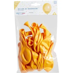 Lot de 20 ballons en latex jaune