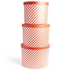 Lot de 3 boîtes à cadeau rondes Ø31cm