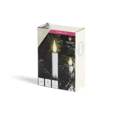 Lot de 5 bougies LED blanches flamme blanc chaud avec télécommande