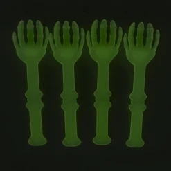 Lot de 12 couverts squelette phosphorescents Halloween