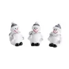 Lot de 3 décorations de table forme bonhomme de neige