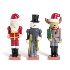 Lot de 3 figurines pour village animé de Noël thème Casse-Noisette