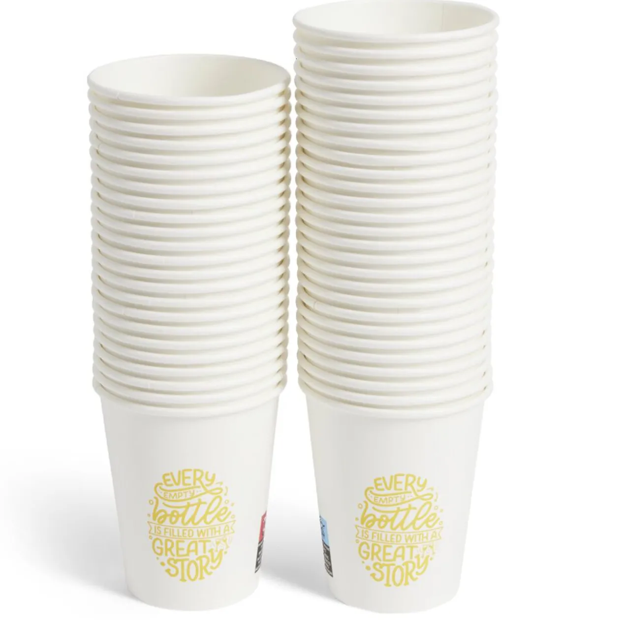 Lot de 50 gobelets jetables en carton