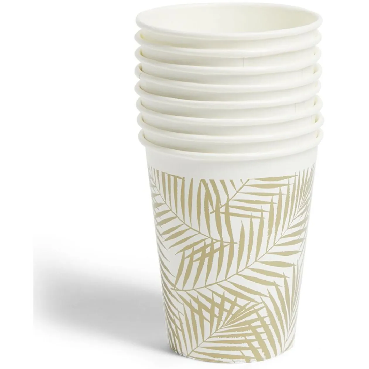 Lot de 8 gobelets motif nature carton 24cl