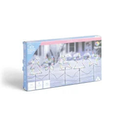 Lot de 5 pics lumineux à planter H50cm multicolore