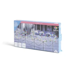 Lot de 5 pics lumineux à planter H50cm multicolore