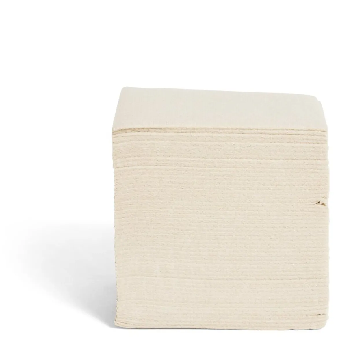 Lot de 50 serviettes cocktails beiges 20x20cm