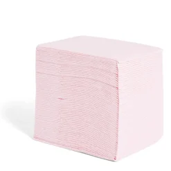 Lot de 50 serviettes cocktails rose poudré 20x20cm