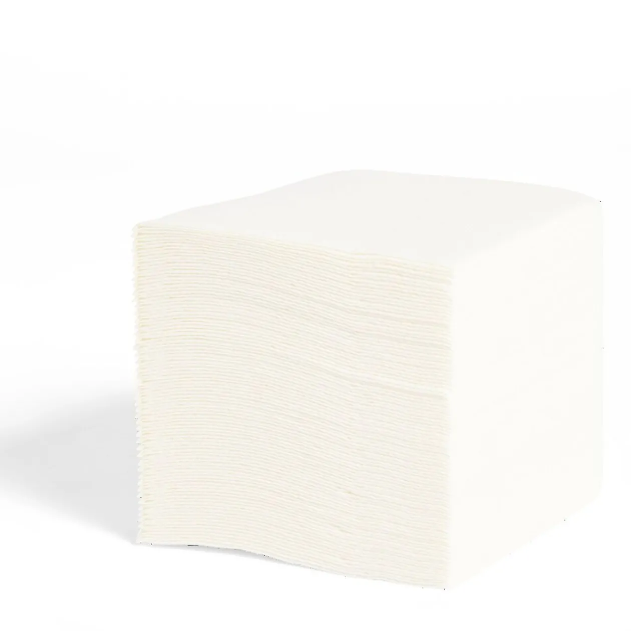 Lot de 50 serviettes cocktails blanches 20x20cm