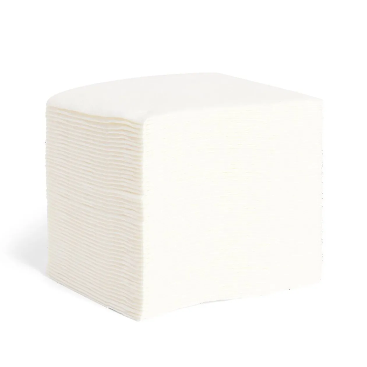 Lot de 50 serviettes cocktails blanches 20x20cm