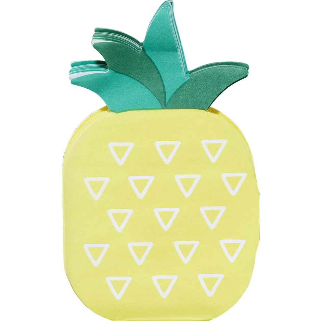 Lot de 20 serviettes en papier forme ananas