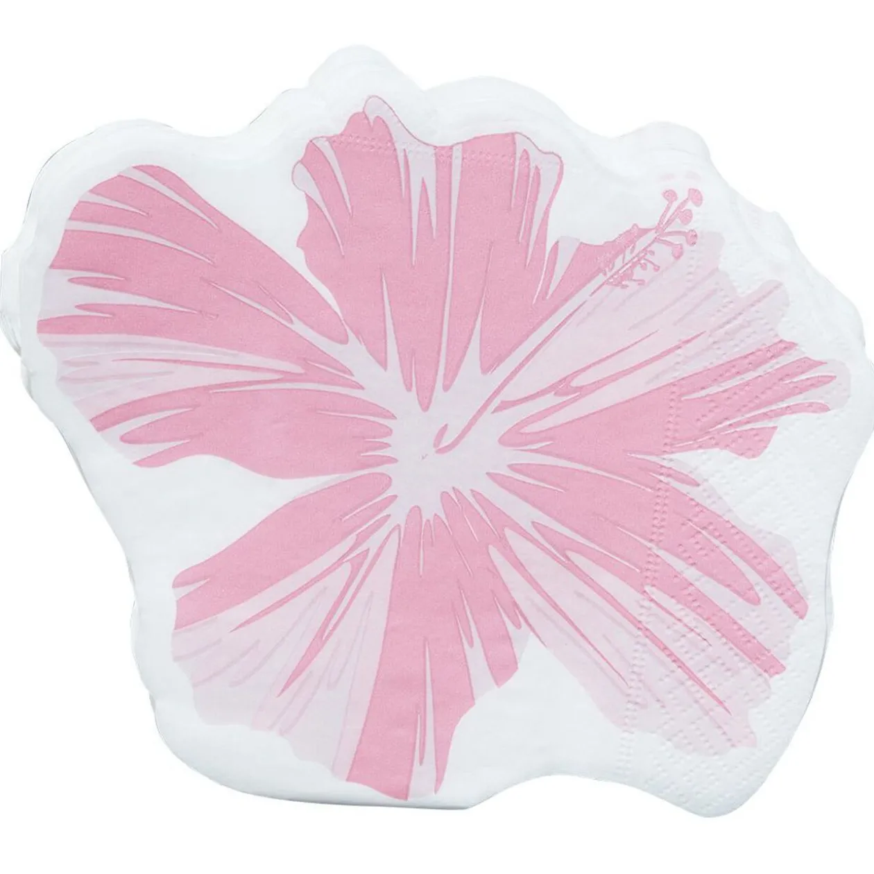 Lot de 20 serviettes jetables design fleur d'hibiscus