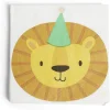 Lot de 16 serviettes motif lion papier 33x33cm