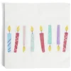Lot de 16 serviettes motif bougies papier 33x33cm