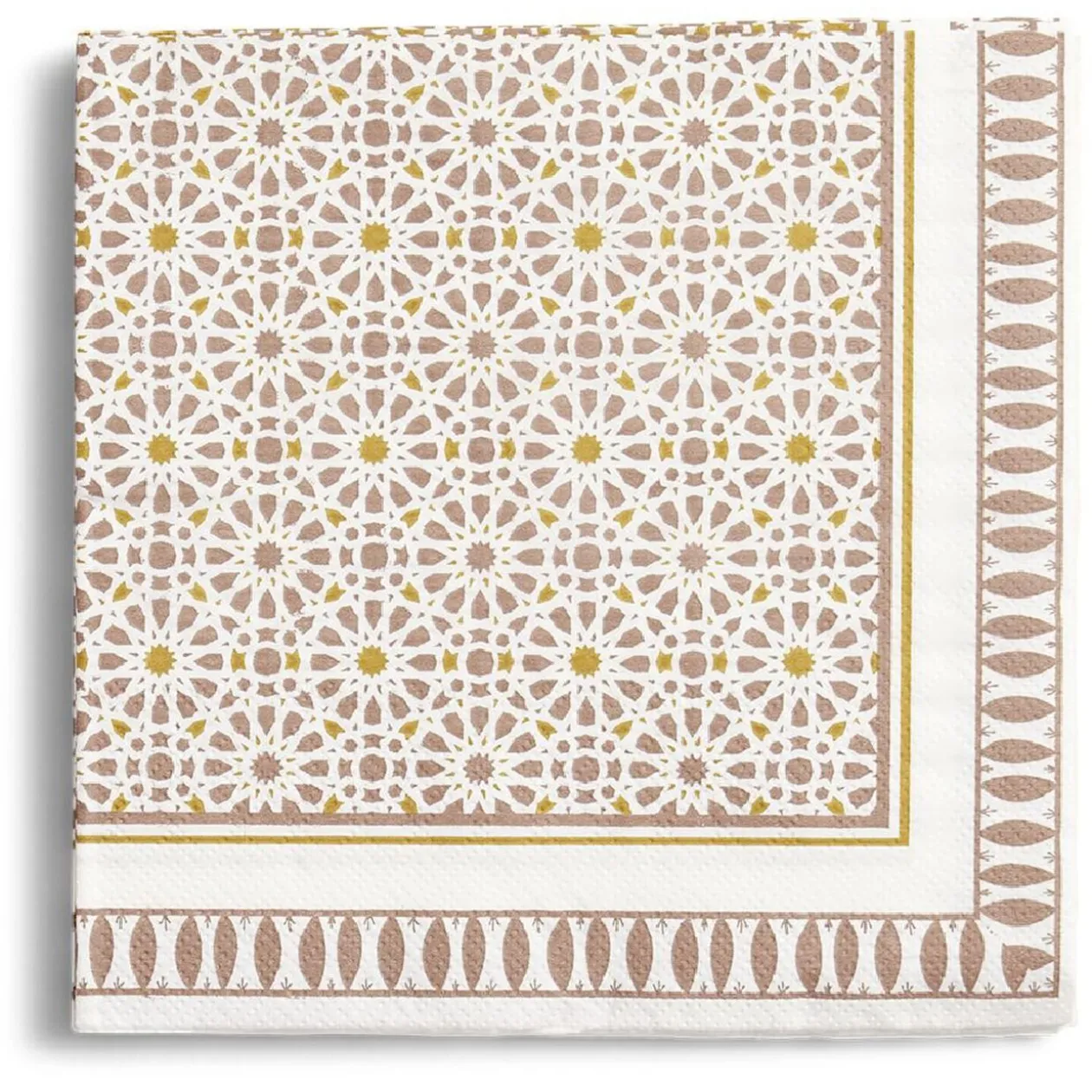 Lot de 20 serviettes papier motif oriental 33x33cm