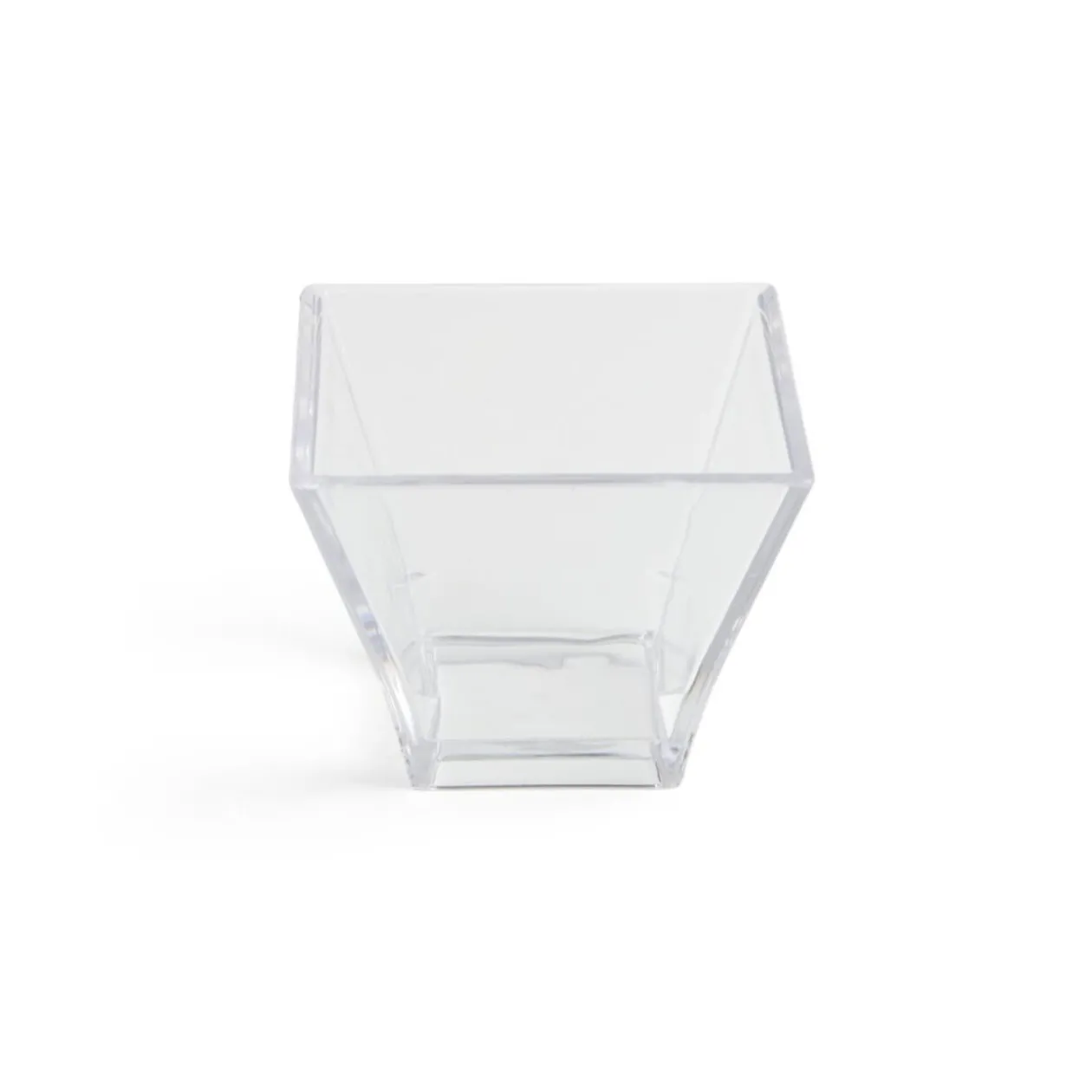 Lot de 6 verrines 88ml en plastique transparent 6x6xH5cm