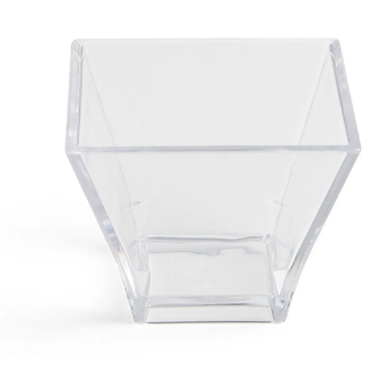Lot de 6 verrines 88ml en plastique transparent 6x6xH5cm