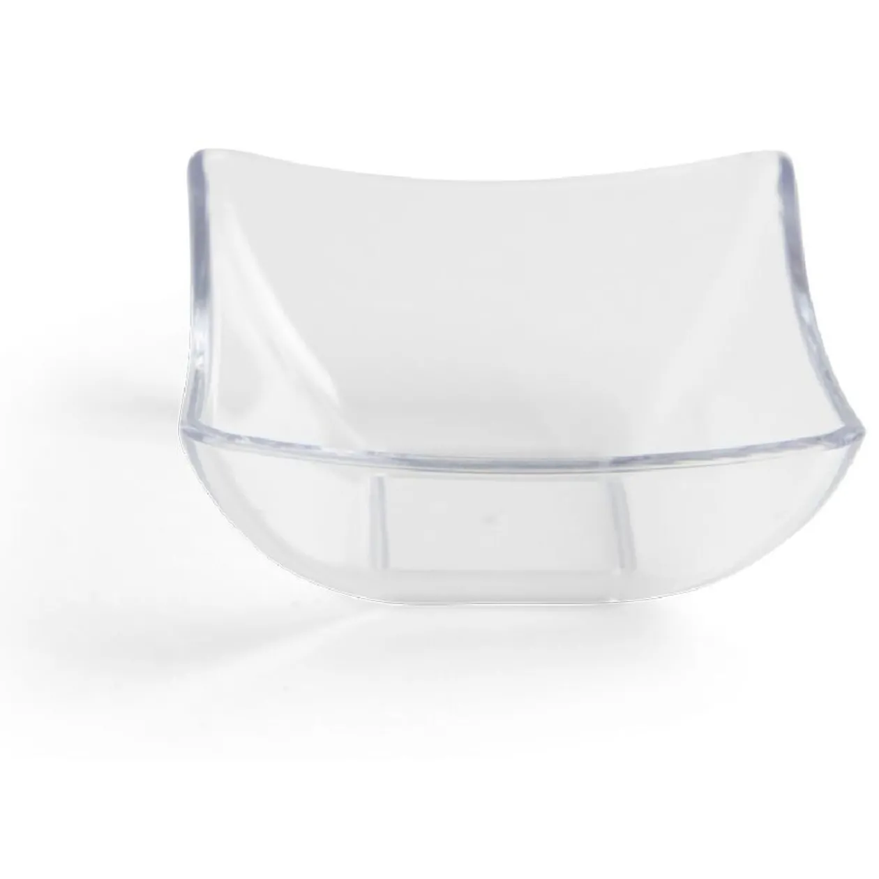 Lot de 6 verrines 95ml plastique transparent Ø7,9xH3,6cm