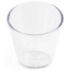 Lot de 6 verrines 100ml plastique transparent Ø6,9xH6,7cm