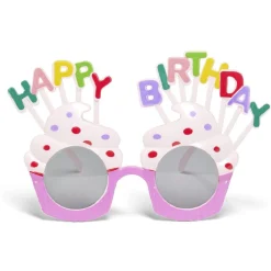 Lunettes anniversaire Happy Birthday cupcake