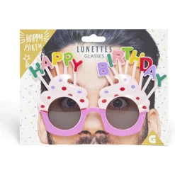 Lunettes anniversaire Happy Birthday cupcake