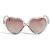 Lunettes coeur avec strass
