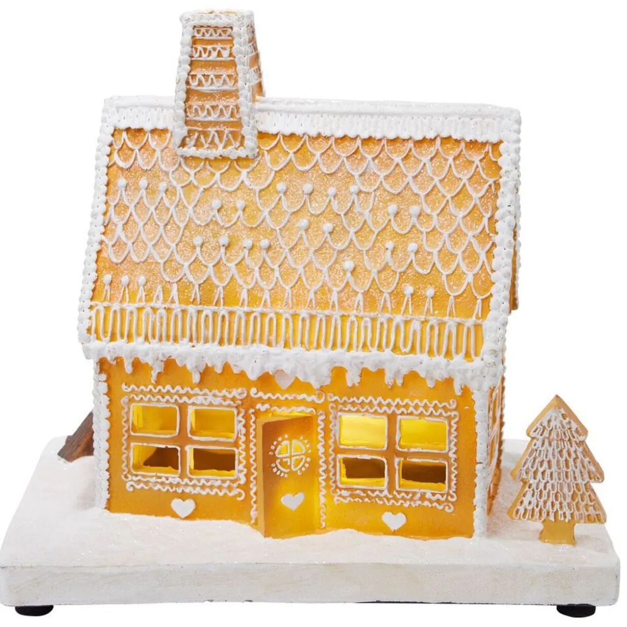 Maison lumineuse de Noël déco pain d'épice H26cm