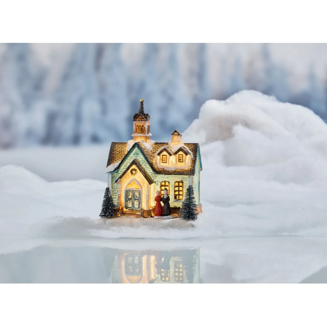 Maison lumineuse miniature 2 LED
