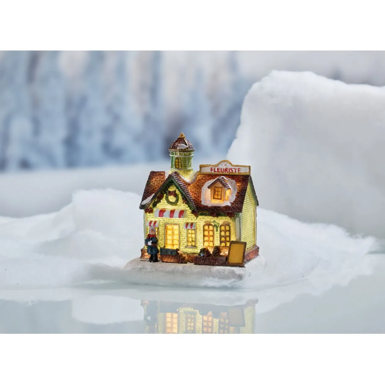 Maison lumineuse miniature 2 LED