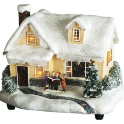 Maison lumineuse multicolore clignotante