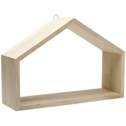 Maison vide en bois clair à décorer, L51 cm