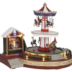 Manège animé et lumineux multicolore