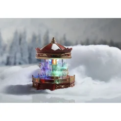 Manège animé lumineux et musical rouge