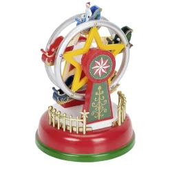 Manège Grande Roue animé Lumineux à LED multicolore résine