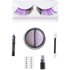 Maquillage de sorcier violet