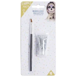 Maquillage paillettes avec pinceau - 4 coloris