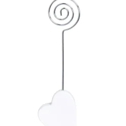 Marque place coeur blanc