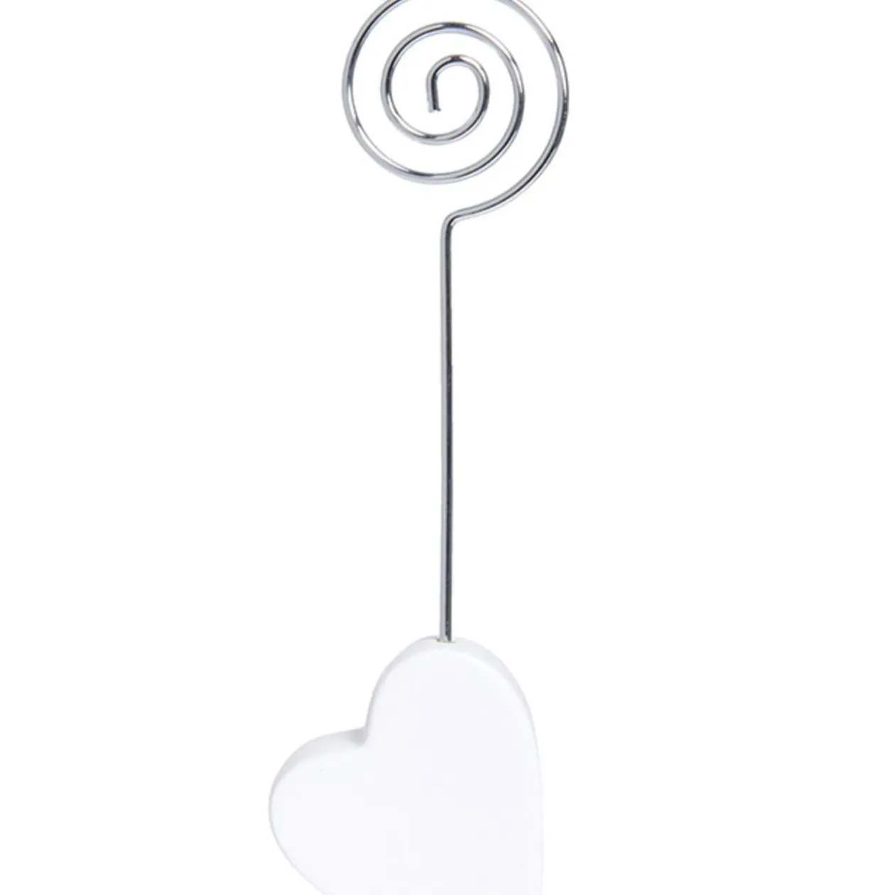 Marque place coeur blanc