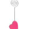 Marque place coeur rose fuchsia