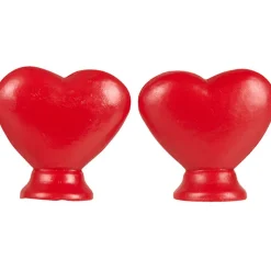 Marque place coeur rouge x2